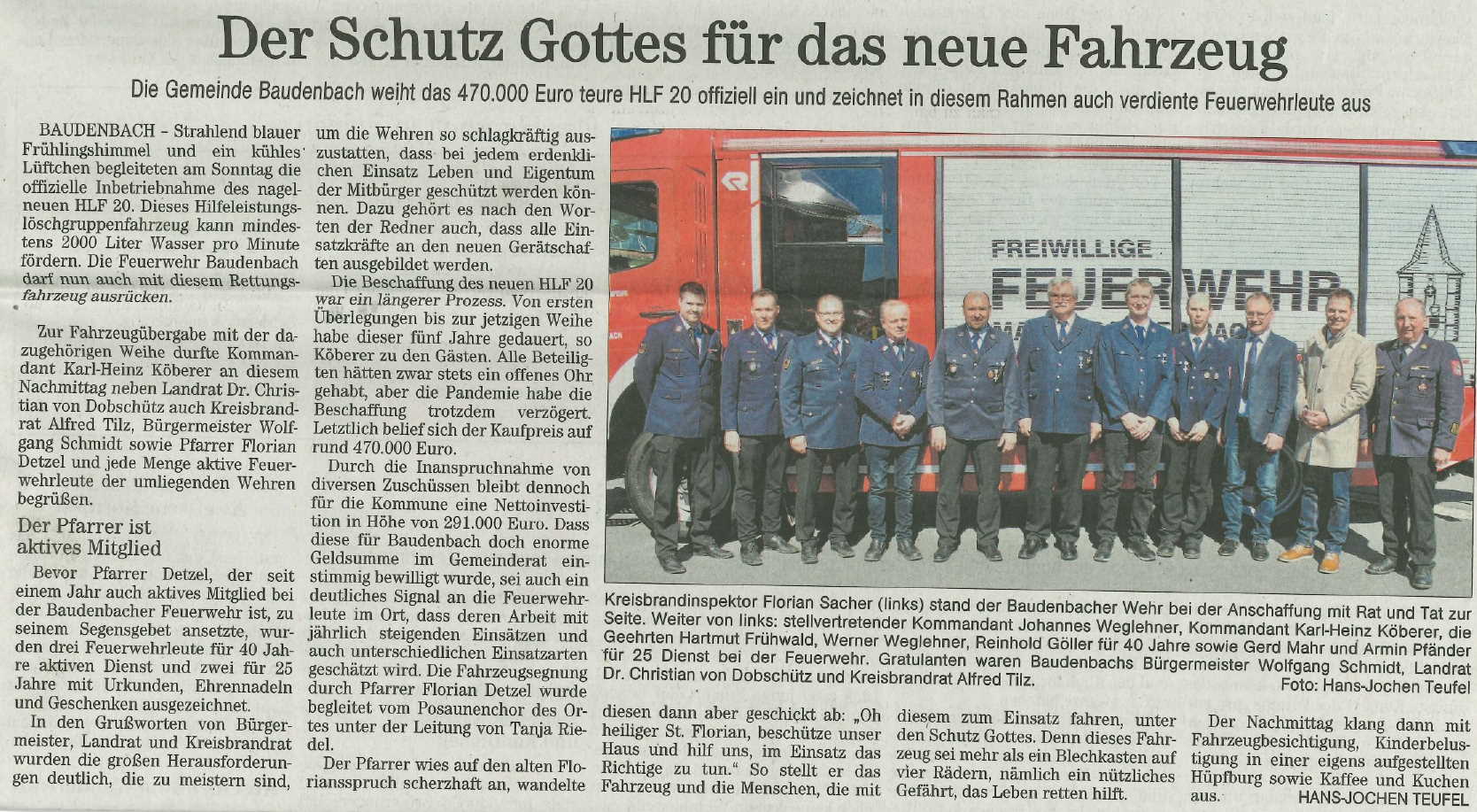 Zeitungsbericht